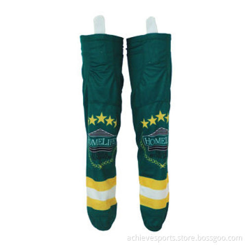 Professional custom ice hockey socks with 100% polyester material